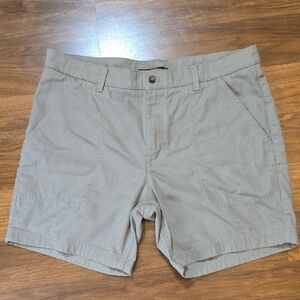 Duck Head Green and Gray Flat Front Shorts